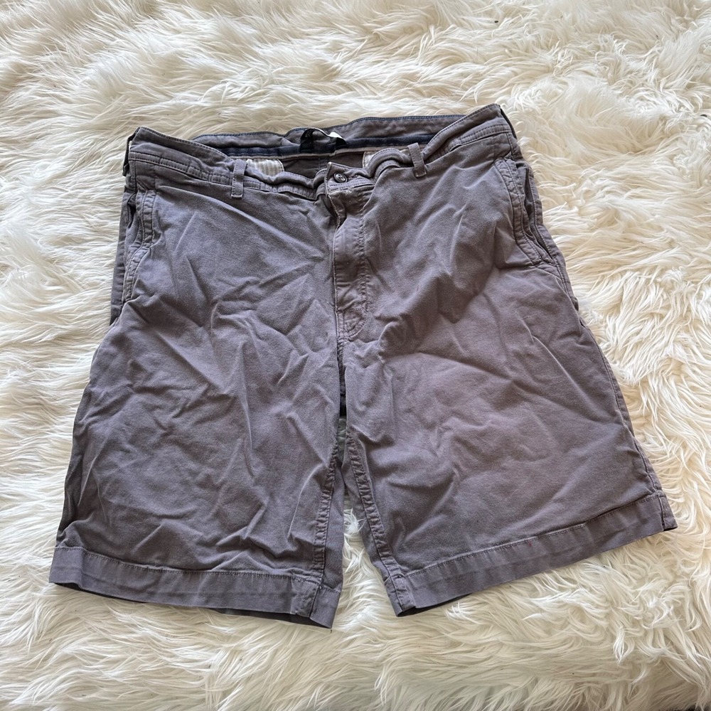 Mens The North Face Shorts Chinos Flat Front Size 38 Gray Cotton stains see pics